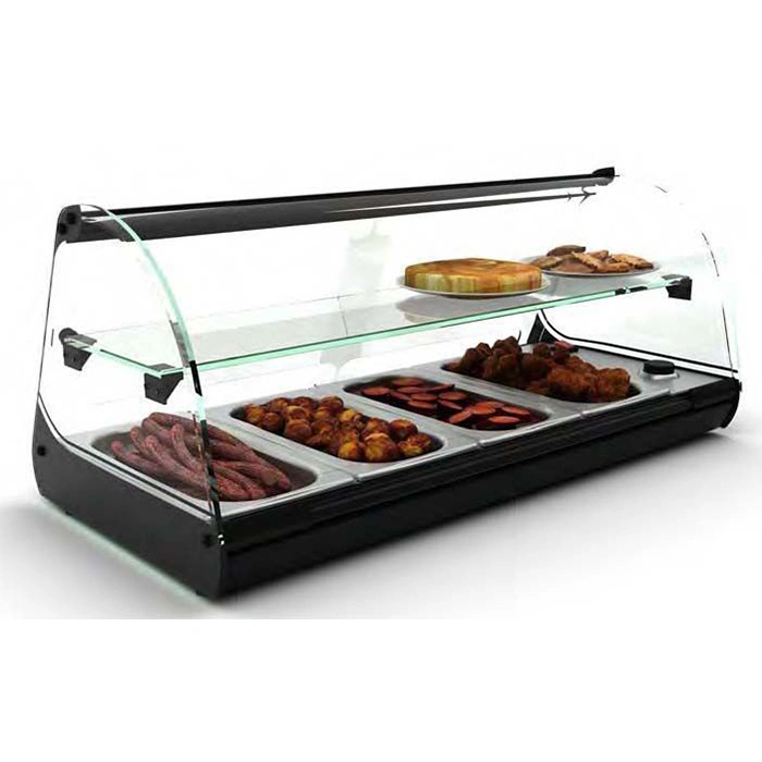 Vitrine bain-marie à poser 4 GN1/3