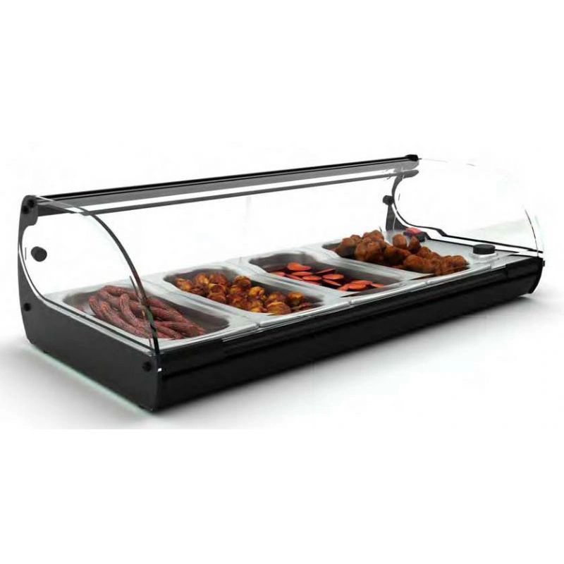Vitrine bain-marie à poser 4 GN1/3