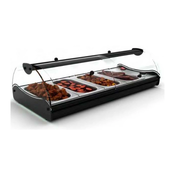 Vitrine bain-marie à poser 4 GN1/3