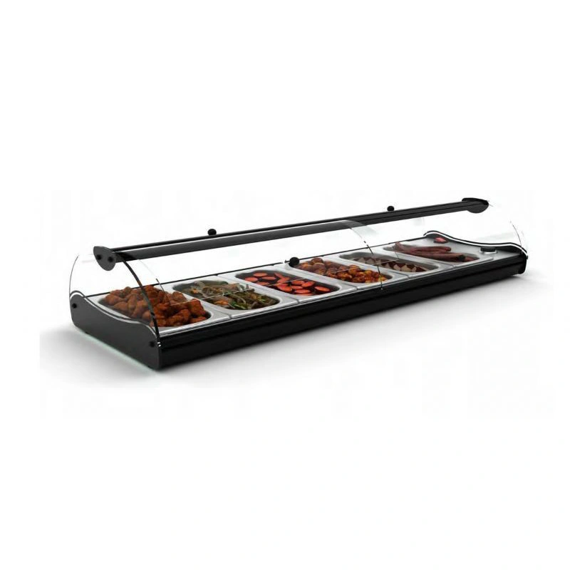 Vitrine bain-marie à poser 6 GN1/3