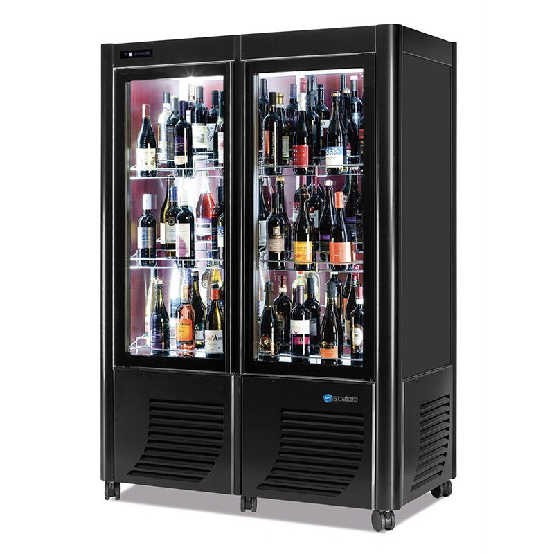 vitrine caviste 2 portes