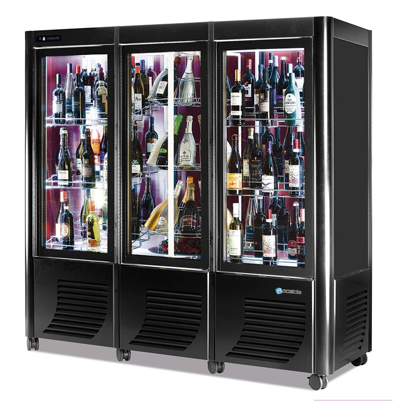 vitrine caviste 3 portes
