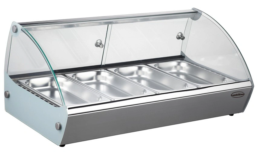 Vitrine chauffante 4 bacs GN 1/3